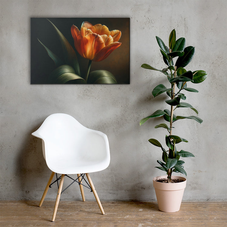 Radiant Heritage Tulip Canvas-Zach + Alison