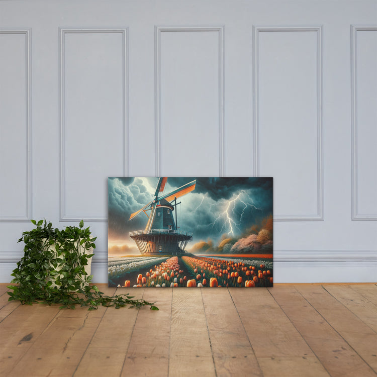 Storm Over Tulip Fields Canvas-Zach + Alison