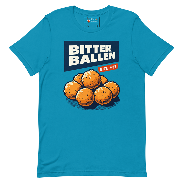 Bitterballen 'Bite Me!' Short-Sleeve Unisex Tee-Zach + Alison