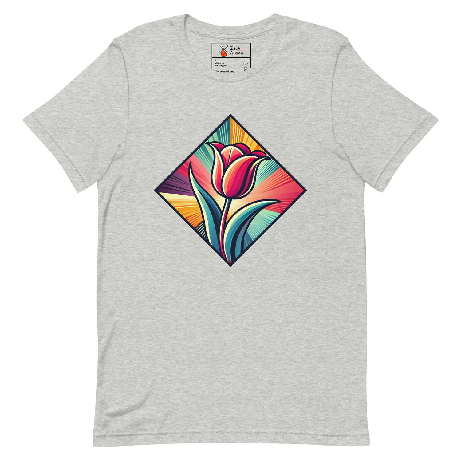 Radiant Dutch Tulip Short-Sleeve Unisex Tee-Zach + Alison