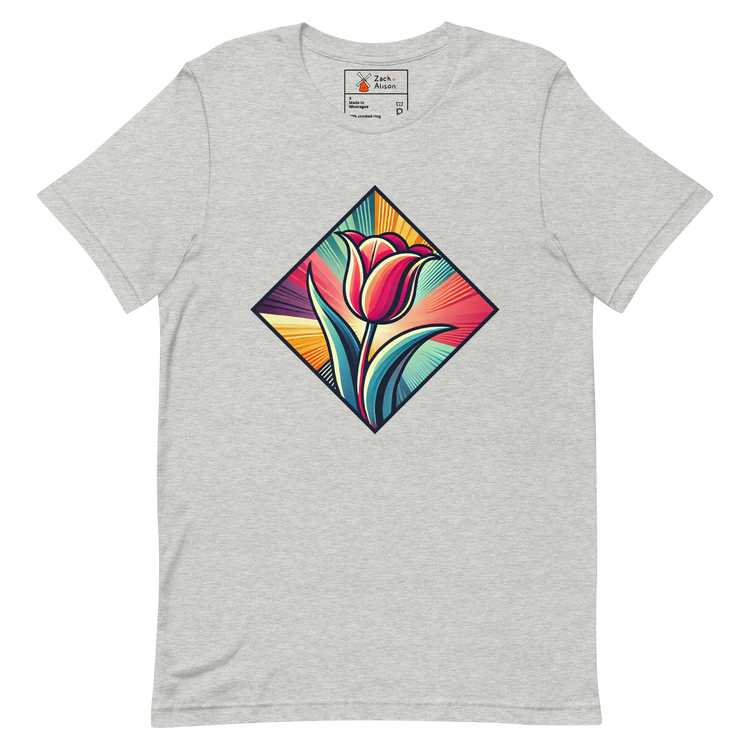 Radiant Dutch Tulip Short-Sleeve Unisex Tee-Zach + Alison