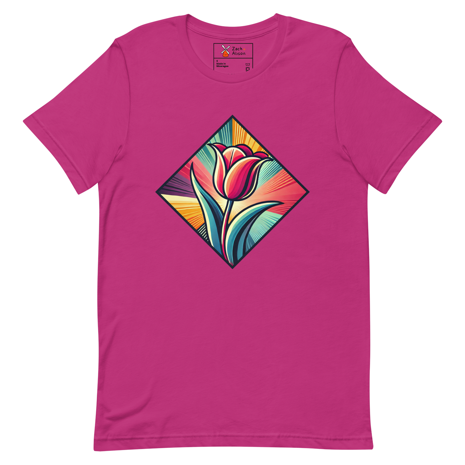 Radiant Dutch Tulip Short-Sleeve Unisex Tee-Zach + Alison