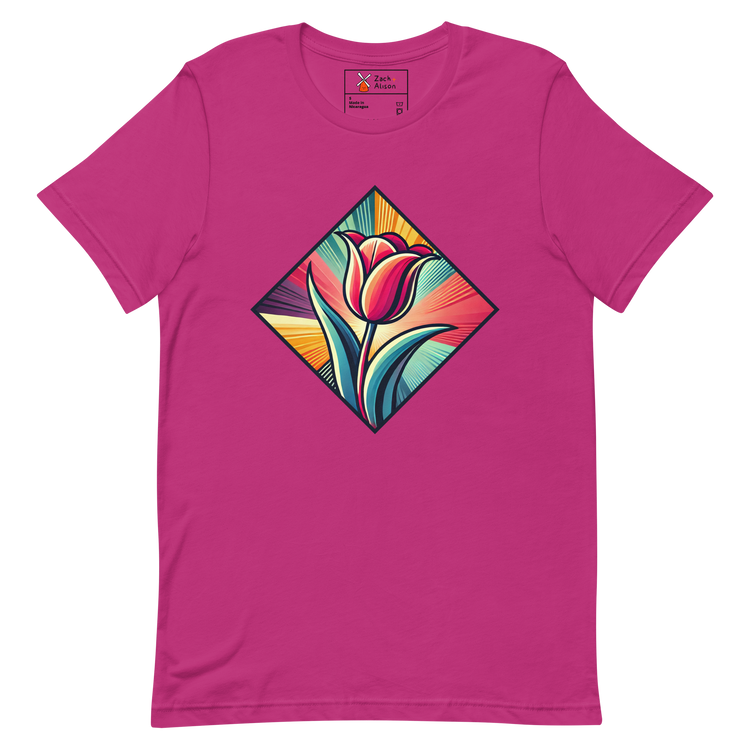 Radiant Dutch Tulip Short-Sleeve Unisex Tee-Zach + Alison