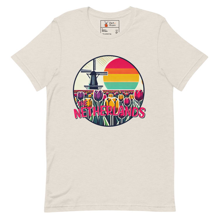 The Netherlands Tulip Sunset Short-Sleeve Unisex tee-Zach + Alison