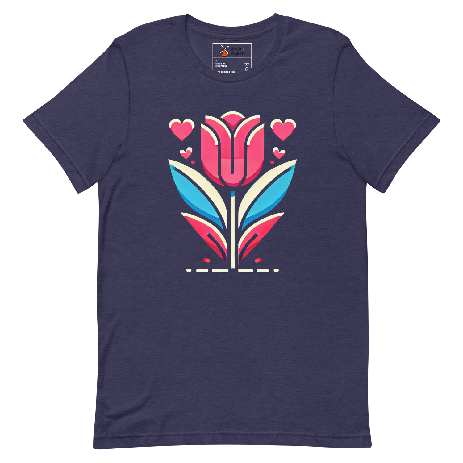 Tulip Love Short-Sleeve Unisex tee-Zach + Alison