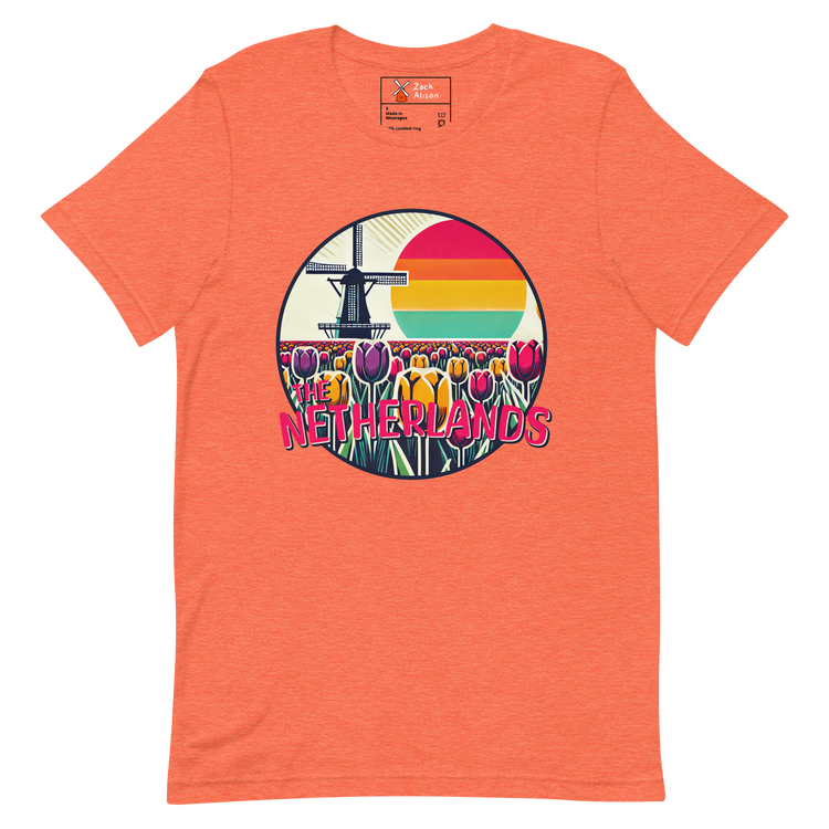 The Netherlands Tulip Sunset Short-Sleeve Unisex tee-Zach + Alison