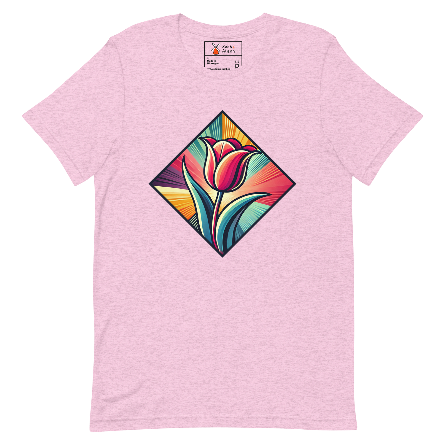 Radiant Dutch Tulip Short-Sleeve Unisex Tee-Zach + Alison