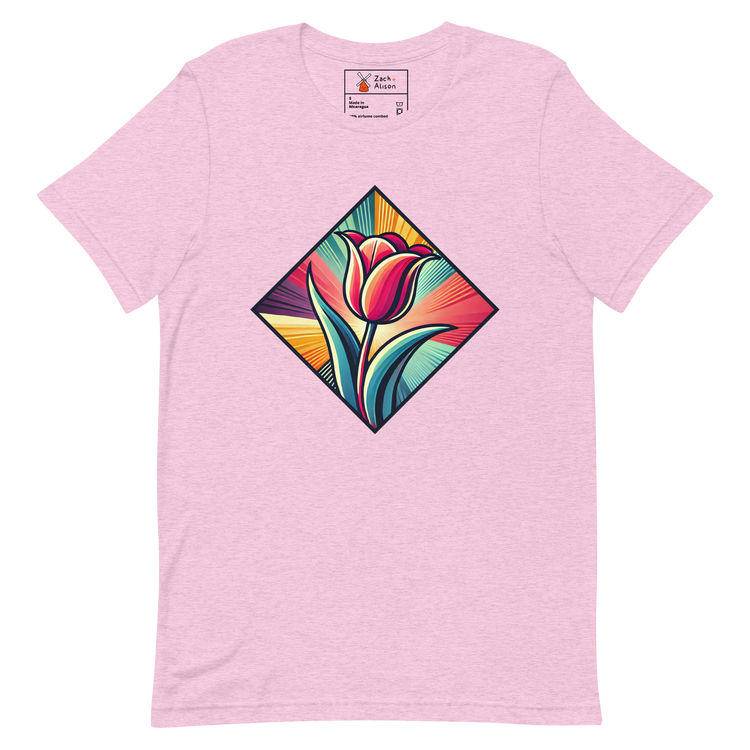 Radiant Dutch Tulip Short-Sleeve Unisex Tee-Zach + Alison