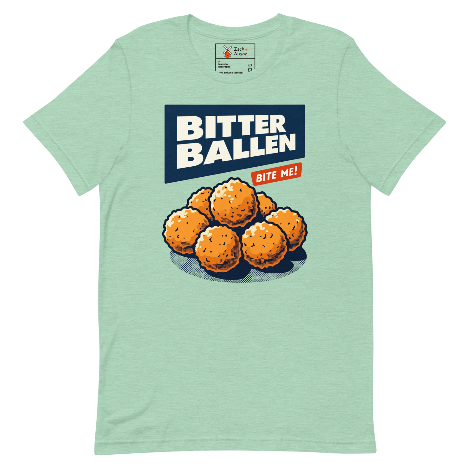 Bitterballen 'Bite Me!' Short-Sleeve Unisex Tee-Zach + Alison
