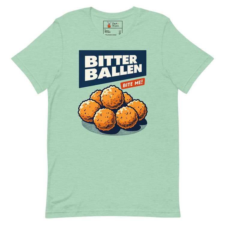 Bitterballen 'Bite Me!' Short-Sleeve Unisex Tee-Zach + Alison