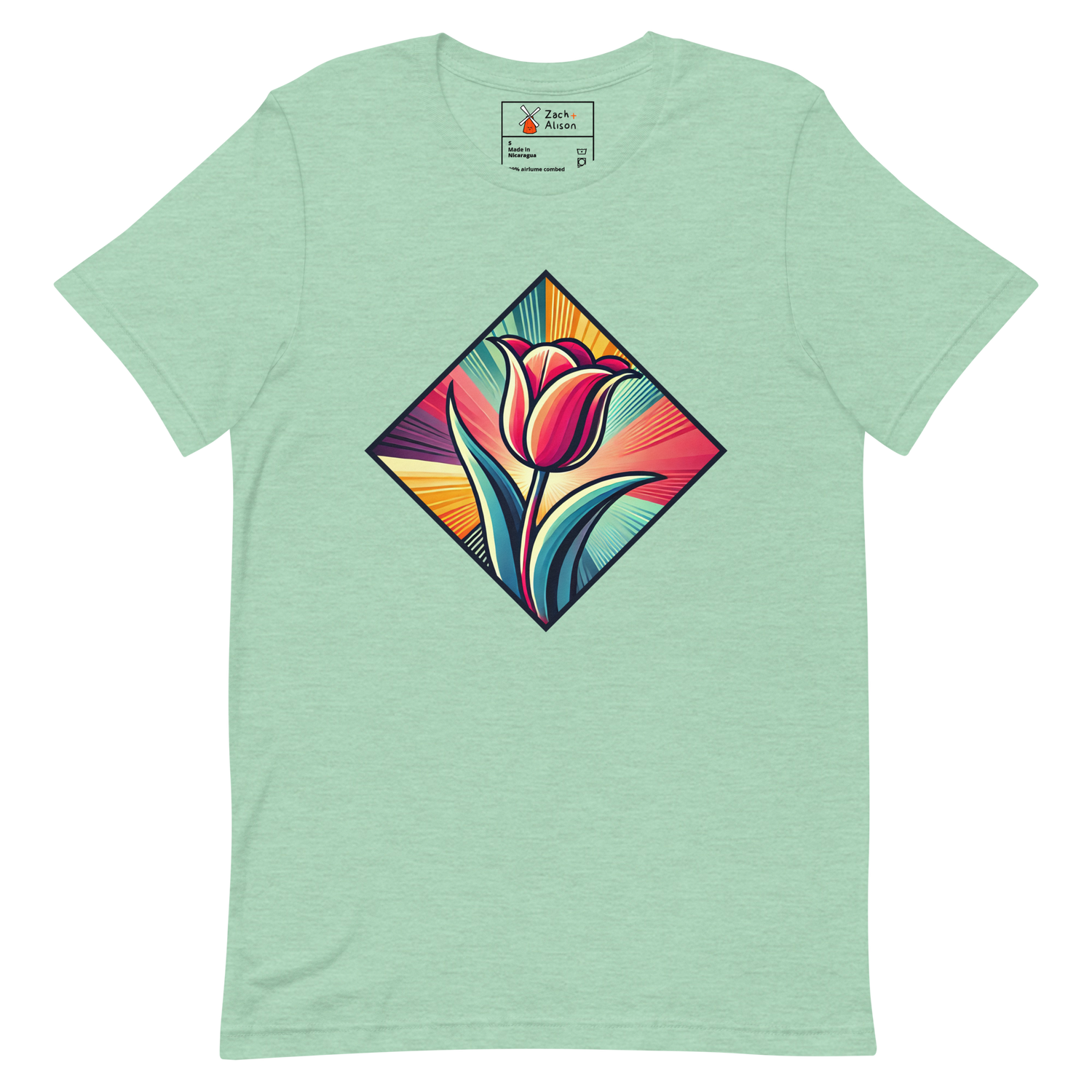 Radiant Dutch Tulip Short-Sleeve Unisex Tee-Zach + Alison