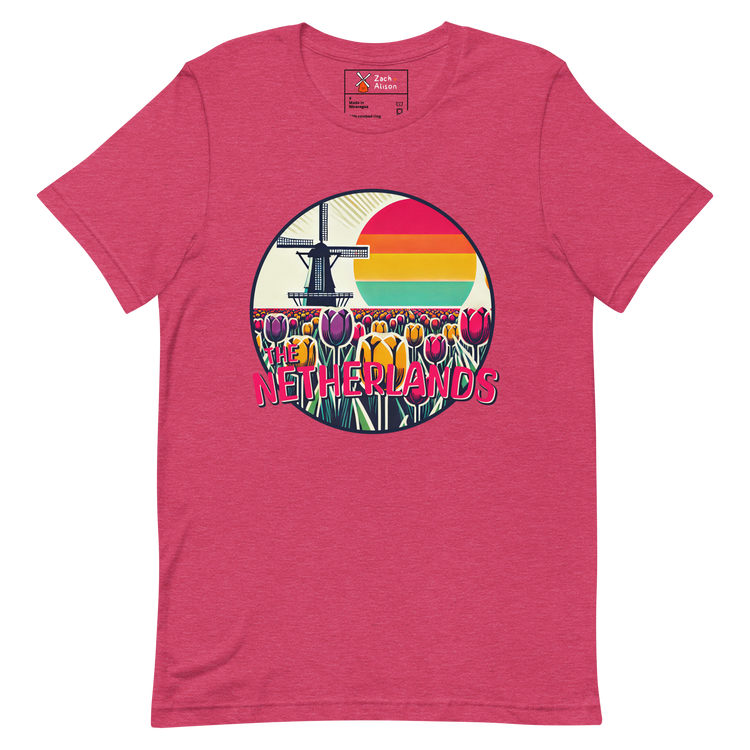 The Netherlands Tulip Sunset Short-Sleeve Unisex tee-Zach + Alison