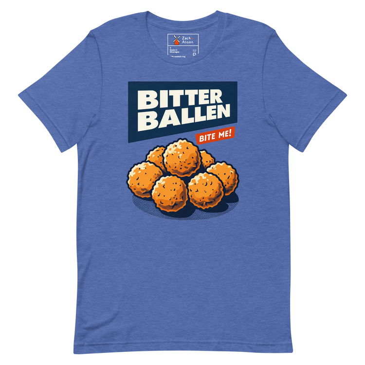 Bitterballen 'Bite Me!' Short-Sleeve Unisex Tee-Zach + Alison