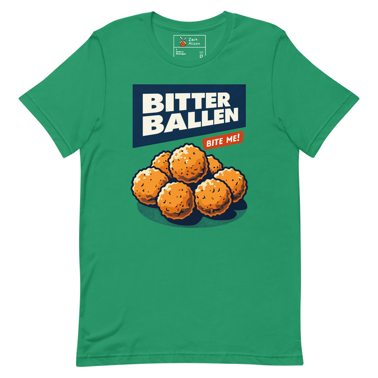 Bitterballen 'Bite Me!' Short-Sleeve Unisex Tee-Zach + Alison