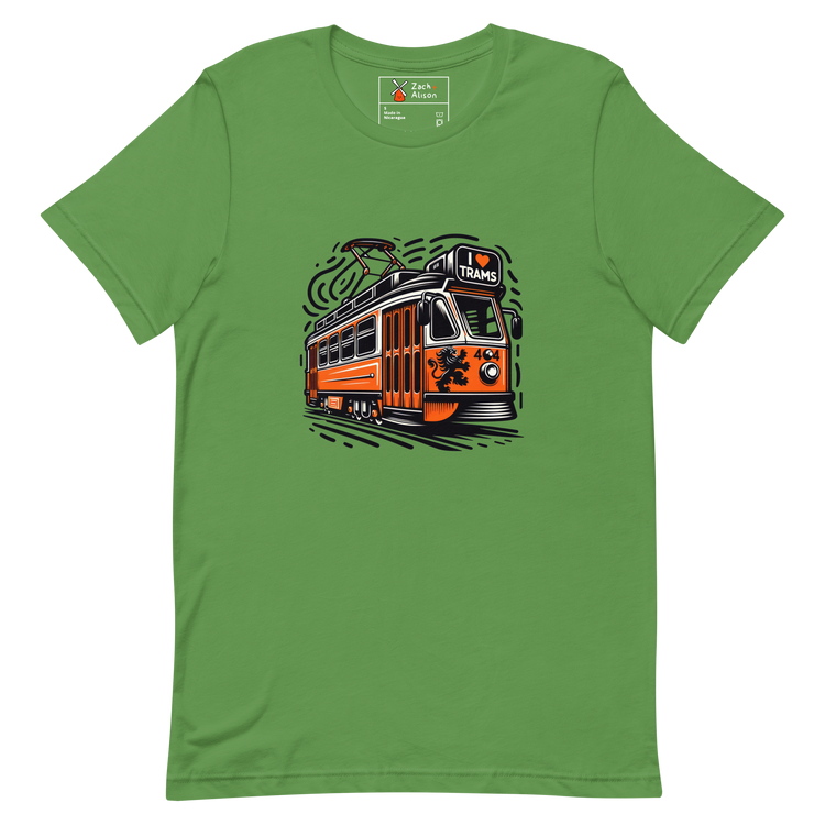 Iconic Dutch Heritage Tram Tee with Lion Motif Unisex t-shirt-T-Shirt-Zach + Alison