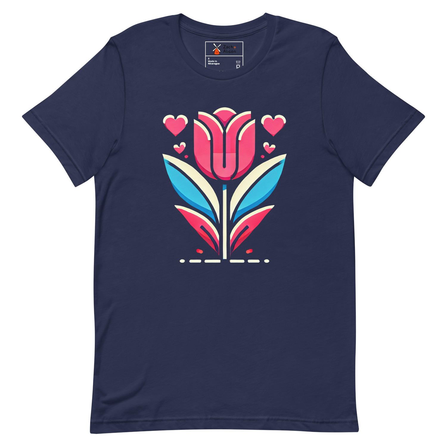Tulip Love Short-Sleeve Unisex tee-Zach + Alison