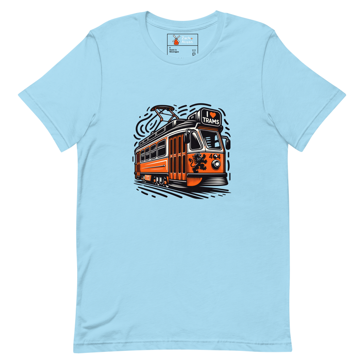 Iconic Dutch Heritage Tram Tee with Lion Motif Unisex t-shirt-T-Shirt-Zach + Alison