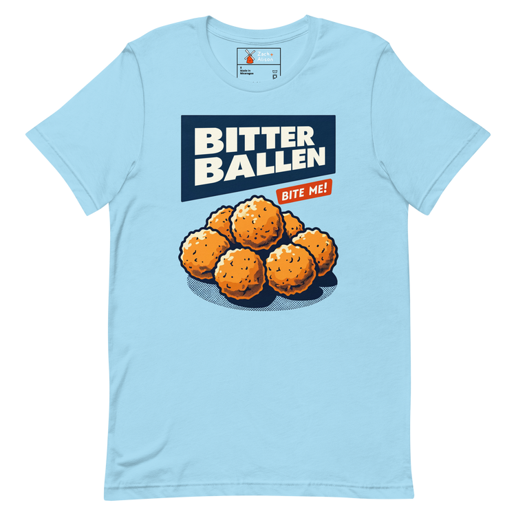 Bitterballen 'Bite Me!' Short-Sleeve Unisex Tee-Zach + Alison