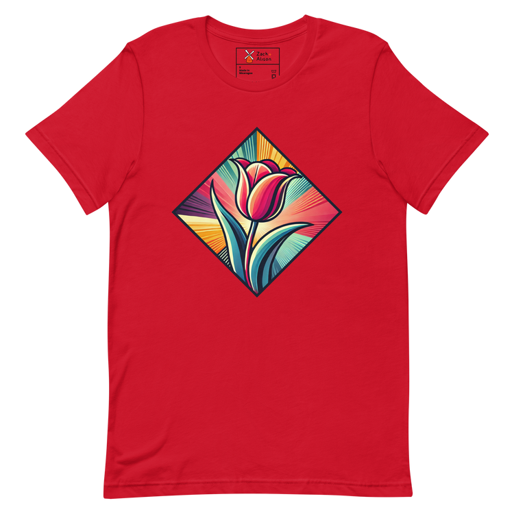 Radiant Dutch Tulip Short-Sleeve Unisex Tee-Zach + Alison