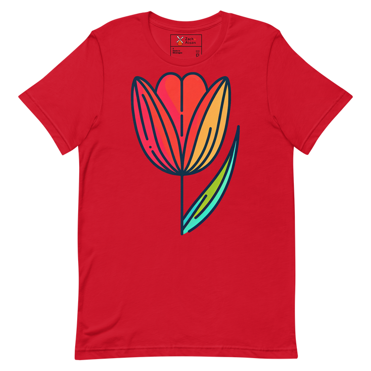 Modern Minimalist Tulip Short-Sleeve Unisex Tee-Zach + Alison
