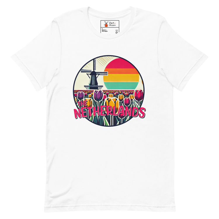 The Netherlands Tulip Sunset Short-Sleeve Unisex tee-Zach + Alison