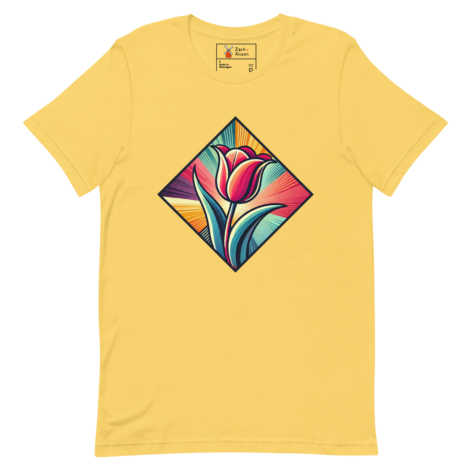 Radiant Dutch Tulip Short-Sleeve Unisex Tee-Zach + Alison