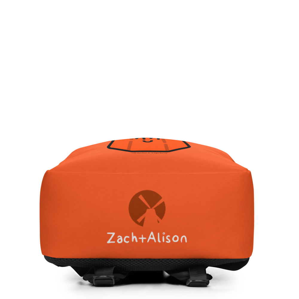 Orange Windmill Backpack-Zach + Alison