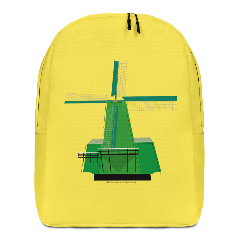 Retro Green Windmill Backpack-Zach + Alison