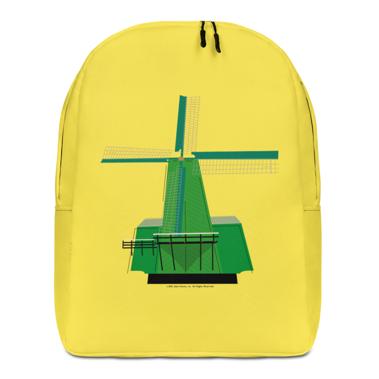 Retro Green Windmill Backpack-Zach + Alison