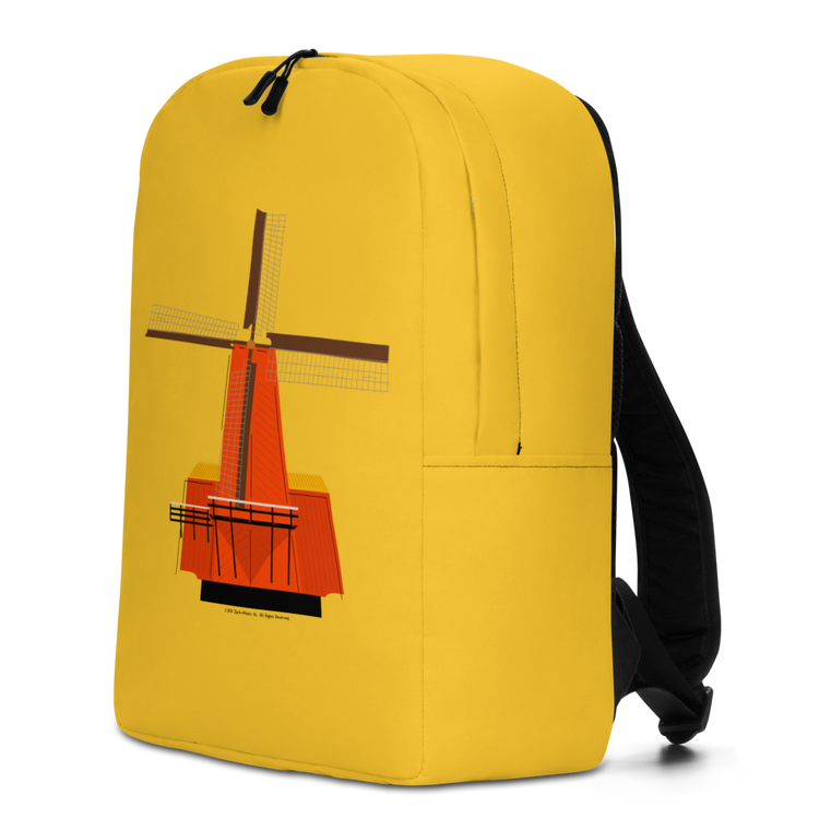 Retro Orange Windmill Backpack-Zach + Alison