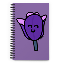 Purple Tulip Spiral notebook