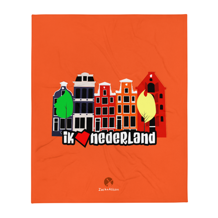 Ik ❤️ Nederland Throw Blanket-Zach + Alison