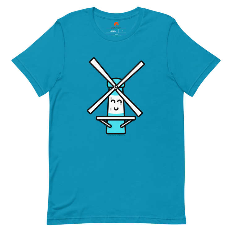 Blue Windmill Short-Sleeve Unisex Tee-T-Shirt-Zach + Alison