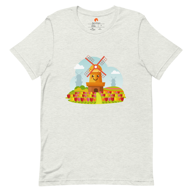 Smiley Hillside Windmill Short-Sleeve Tee-Zach + Alison