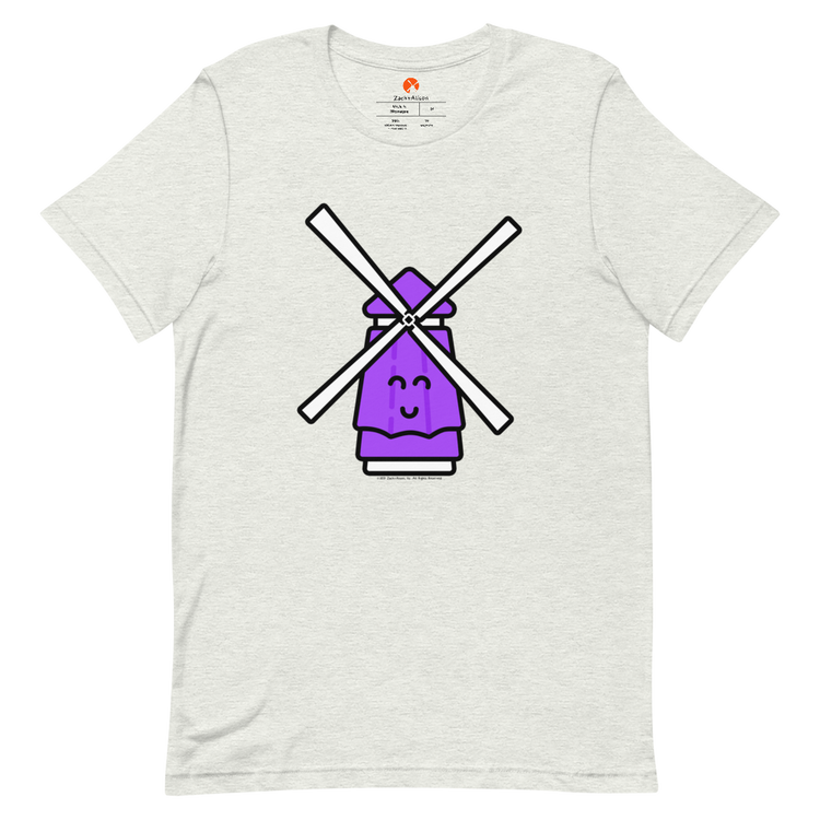 Purple Windmill Short-Sleeve Unisex Tee-T-Shirt-Zach + Alison