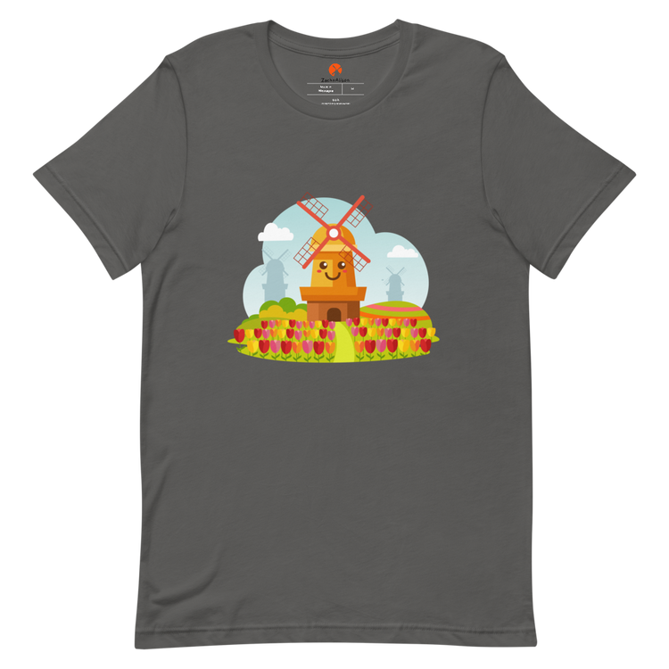 Smiley Hillside Windmill Short-Sleeve Tee-Zach + Alison