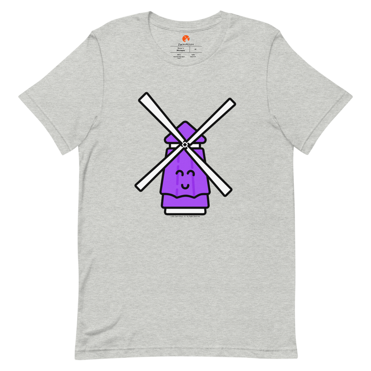 Purple Windmill Short-Sleeve Unisex Tee-T-Shirt-Zach + Alison