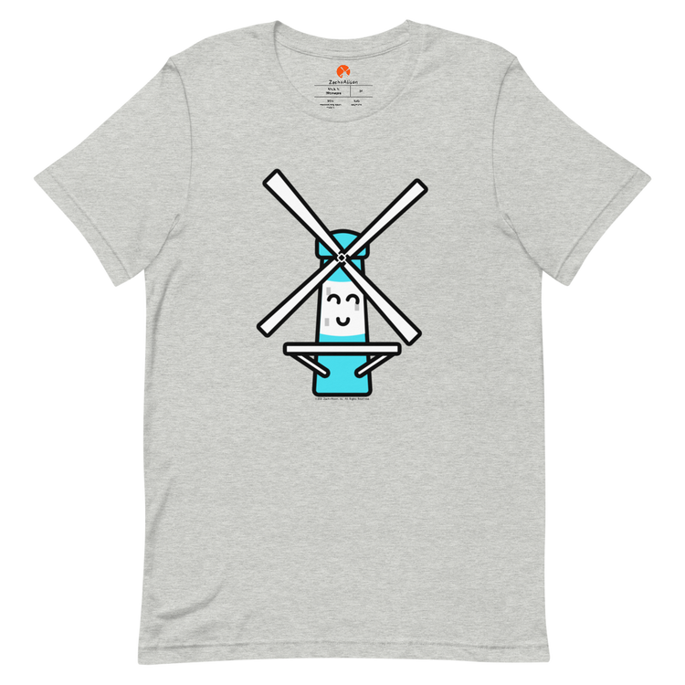 Blue Windmill Short-Sleeve Unisex Tee-T-Shirt-Zach + Alison