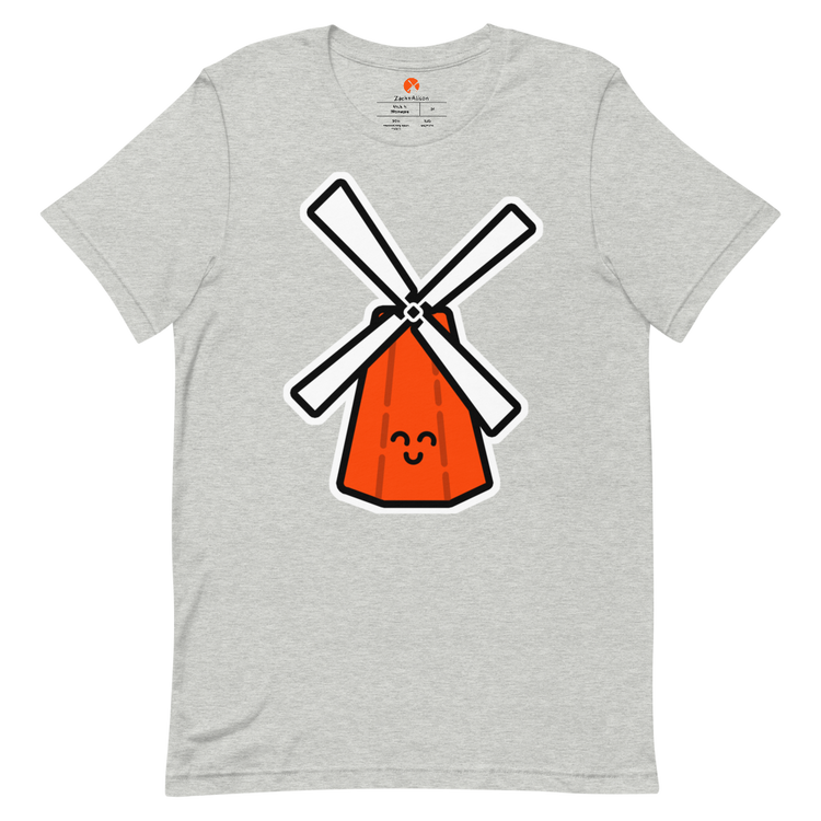 Orange Windmill Short-Sleeve Tee-Zach + Alison