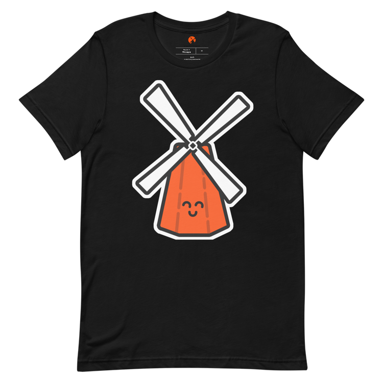 Orange Windmill Short-Sleeve Tee-Zach + Alison