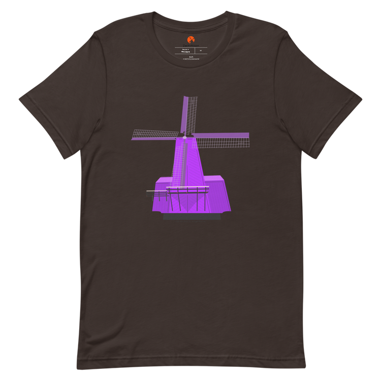Retro Purple Windmill Short-Sleeve Unisex Tee-T-Shirt-Zach + Alison