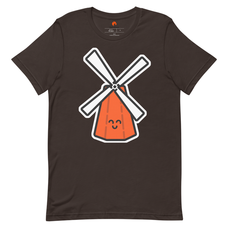 Orange Windmill Short-Sleeve Tee-Zach + Alison