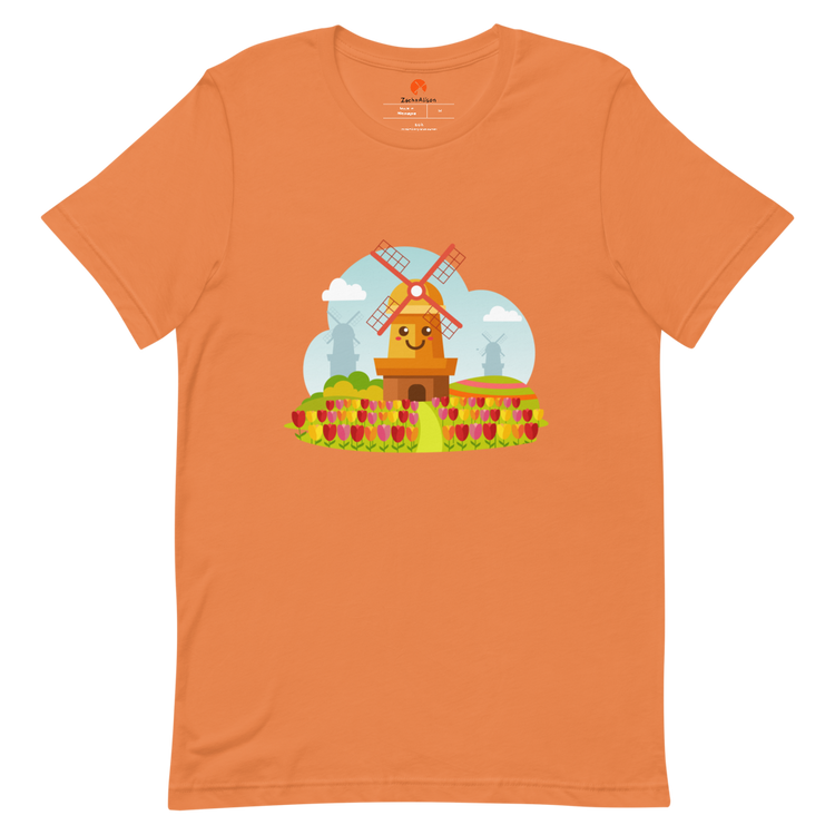 Smiley Hillside Windmill Short-Sleeve Tee-Zach + Alison