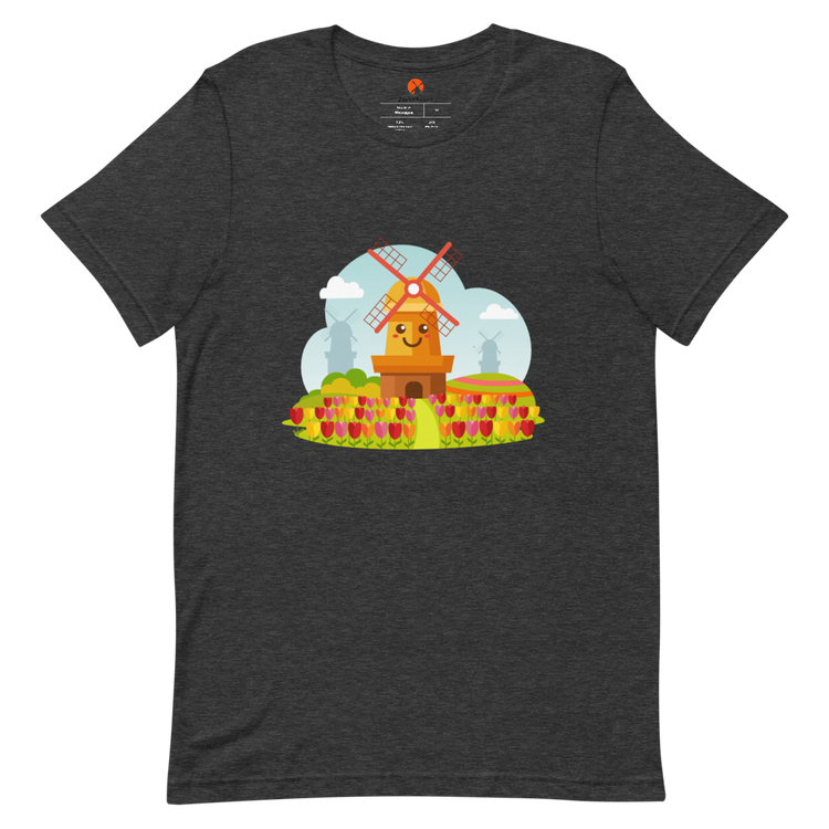 Smiley Hillside Windmill Short-Sleeve Tee-Zach + Alison