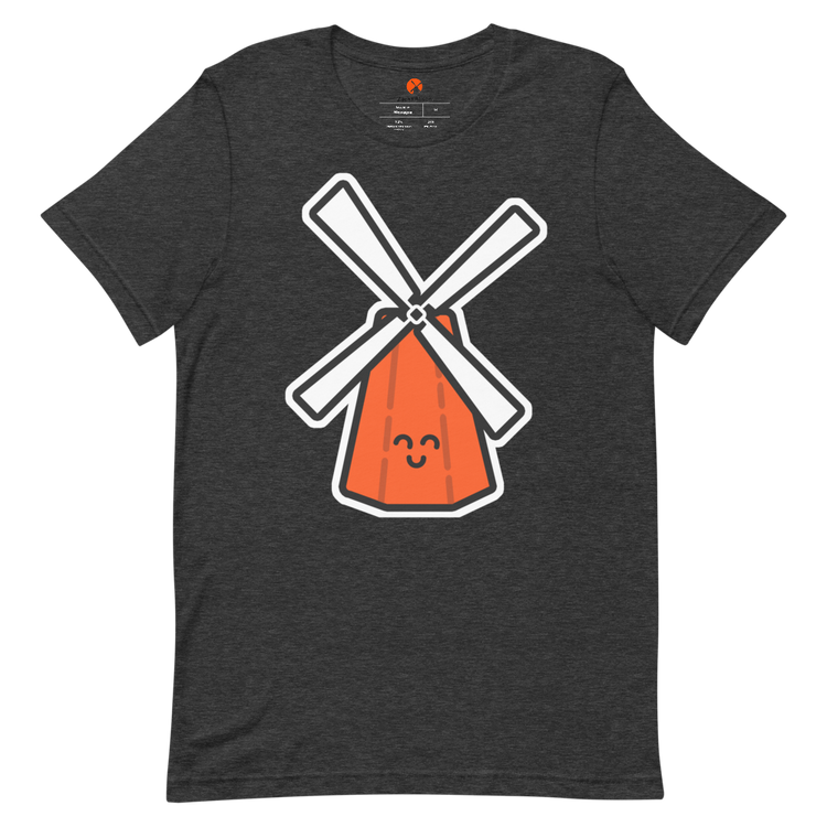 Orange Windmill Short-Sleeve Tee-Zach + Alison