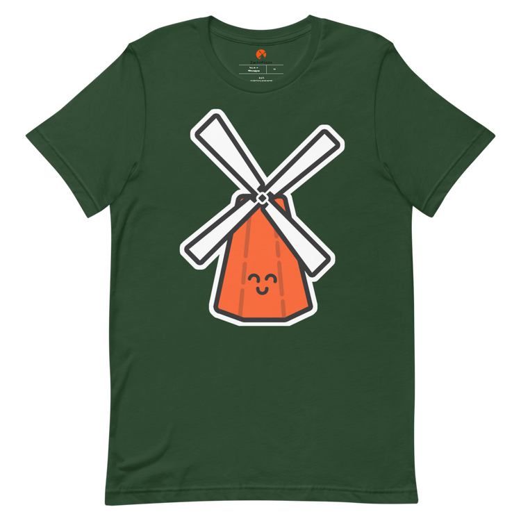 Orange Windmill Short-Sleeve Tee-Zach + Alison