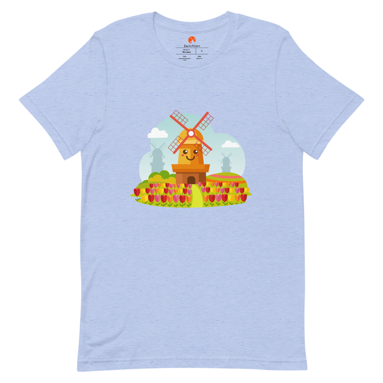 Smiley Hillside Windmill Short-Sleeve Tee-Zach + Alison