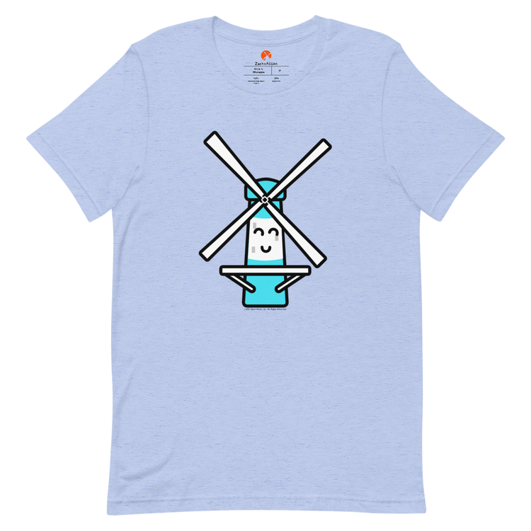 Blue Windmill Short-Sleeve Unisex Tee-T-Shirt-Zach + Alison