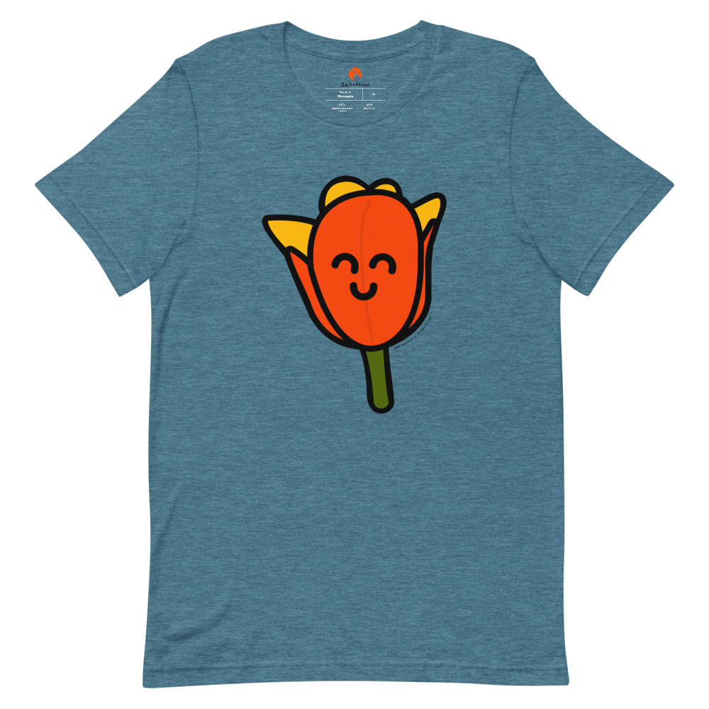 Orange Tulip Short-Sleeve Tee-T-Shirt-Zach + Alison