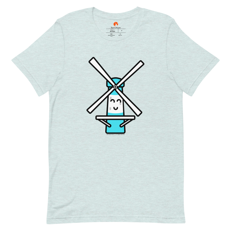 Blue Windmill Short-Sleeve Unisex Tee-T-Shirt-Zach + Alison